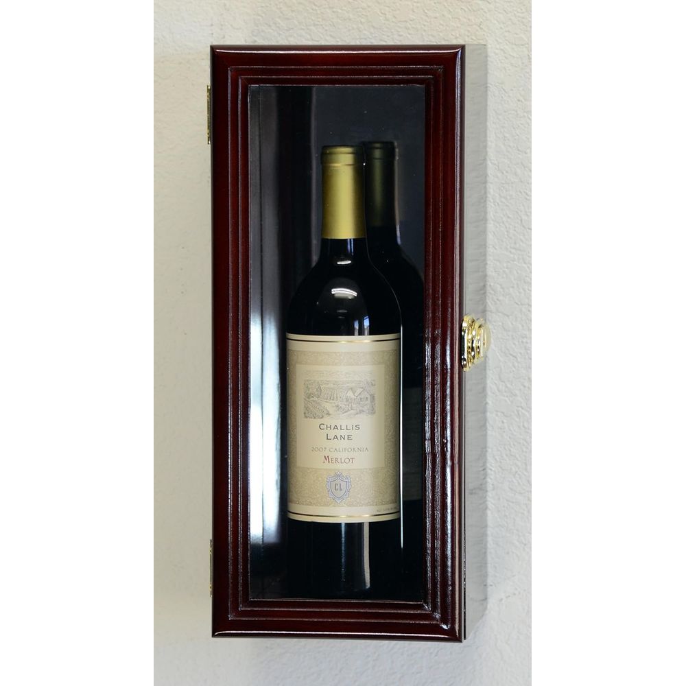 Wine & Beer Unlimited Spirits - 벽걸이형 와인병 진열장(거울형 뒷면, 다양한 크기